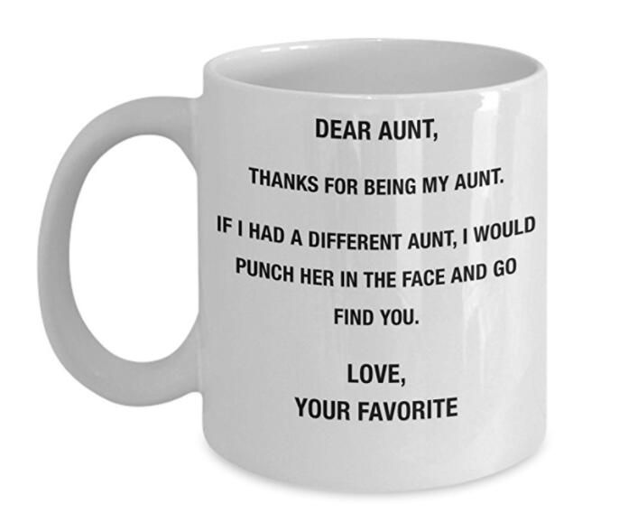 i love my aunt mug