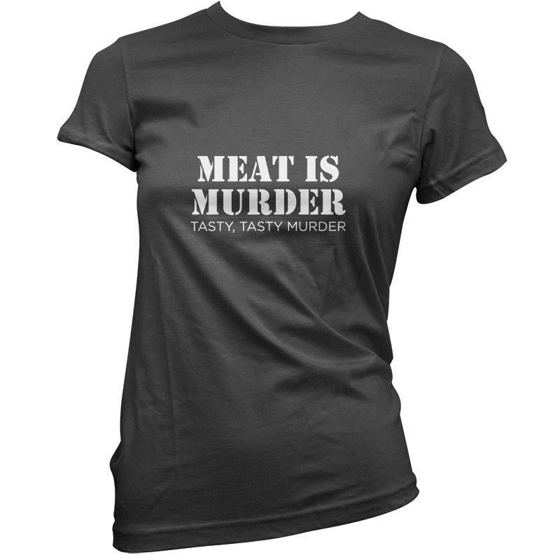 Funny Tasty Tasty Murder Mens T-Shirt Meat Is Murder Funny Tasty Tasty Murder Mens T-Shirt Meat Is Murder