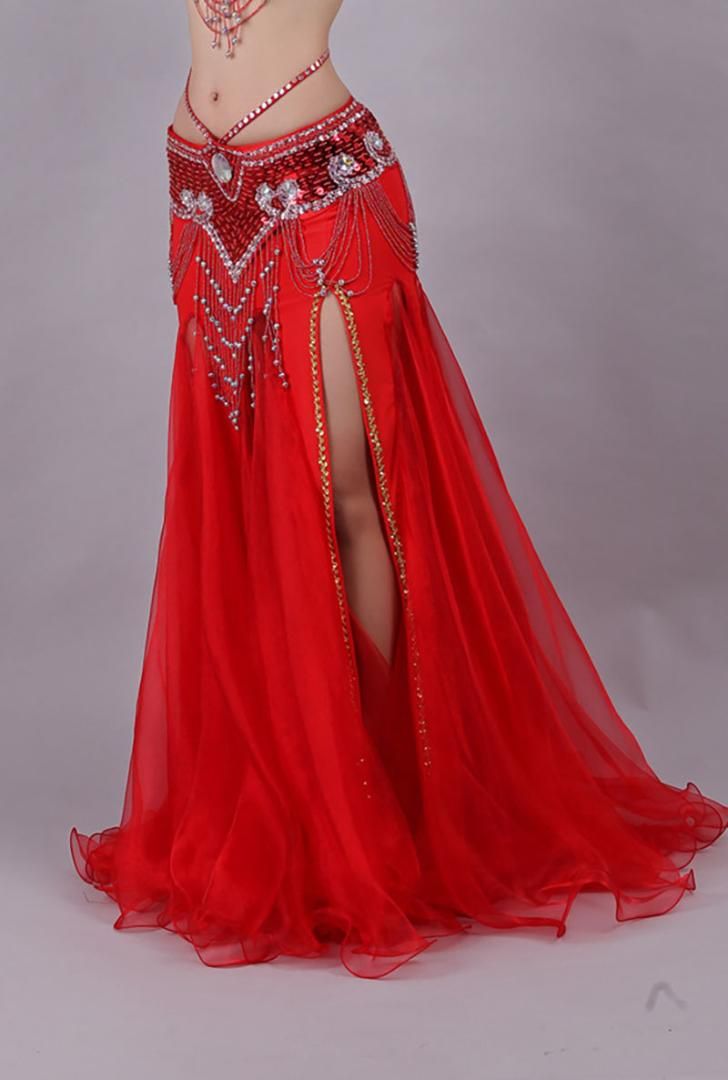 Vientre falda de de Bollywood Bellydance gitana Faldas Blanco Amarillo Rojo Azul