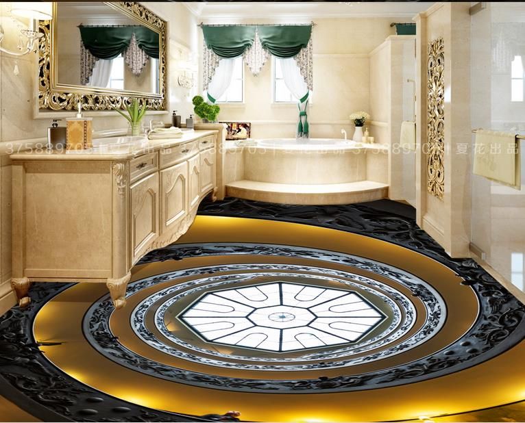 Wall Papers Home Decor Living Room European Style Golden Spiral