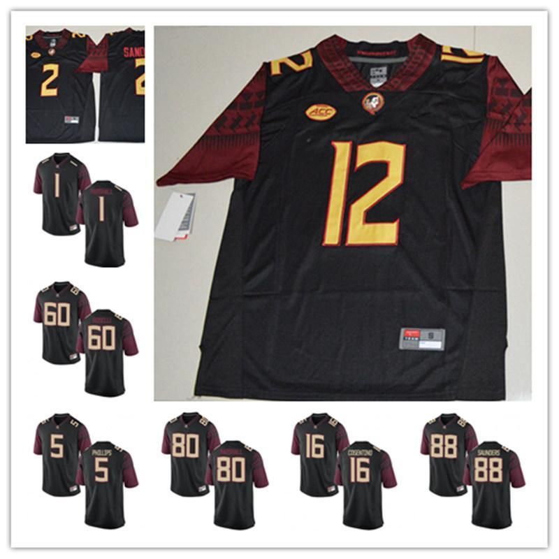 2021 Mens FSU Cam Akers College Football Jerseys Deion Sanders J.J