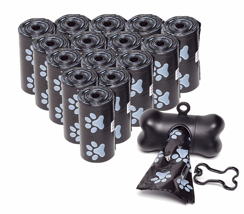 2021 Factory 10 Rolls/Degradable Pet Dog Waste Poop Bag FREE Bone