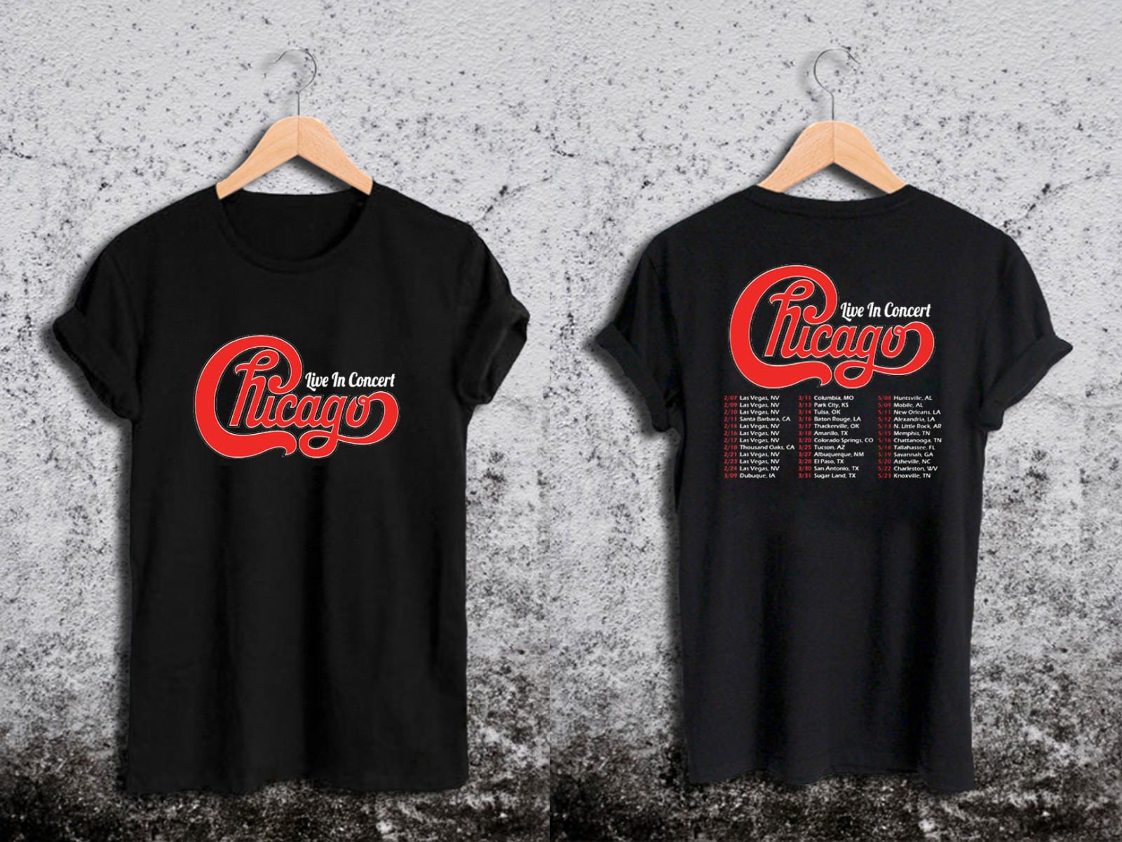 chicago band t shirts