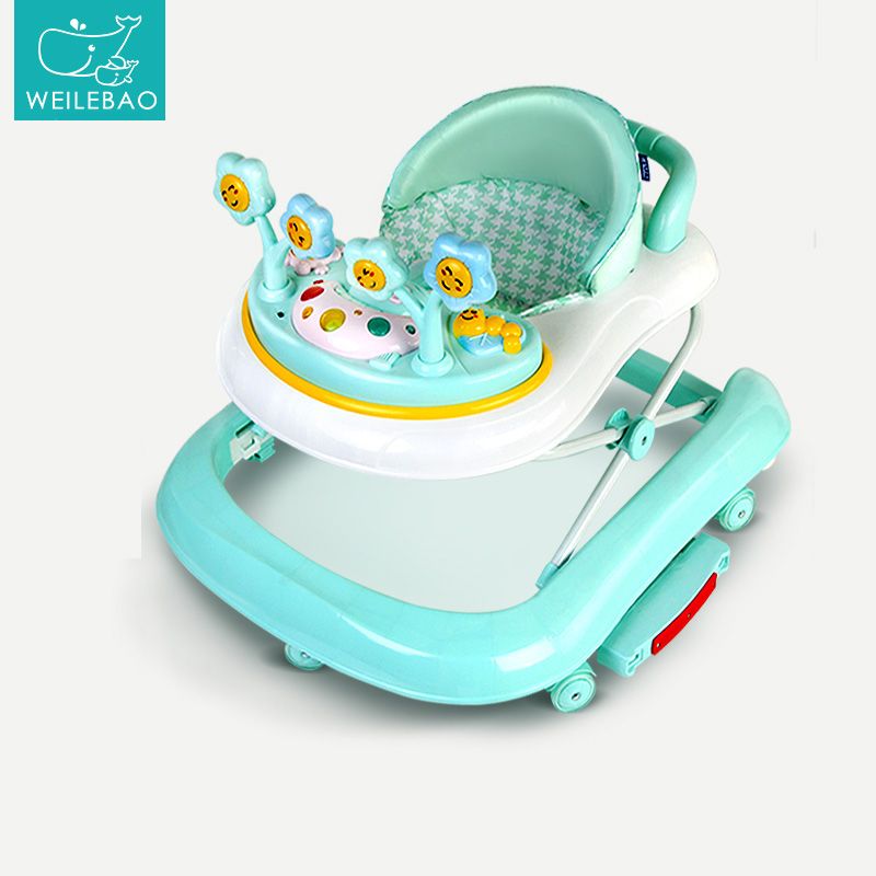 2020 Hot Selling Folding Baby Walkers With Music And Toy Tray, Anti