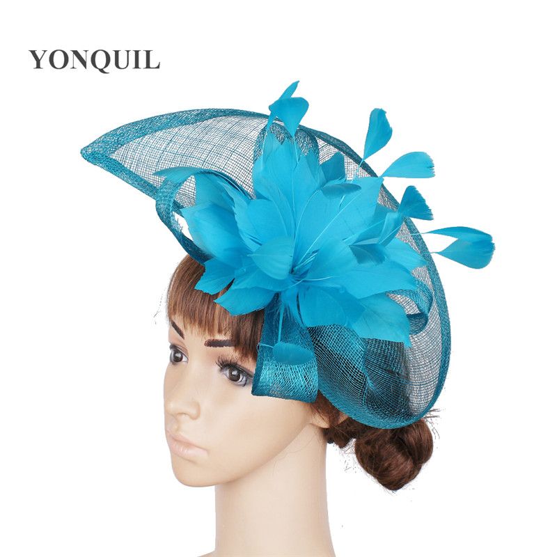 New Sinamay Hat Fascinator Hair Accessories For Wedding Cocktail