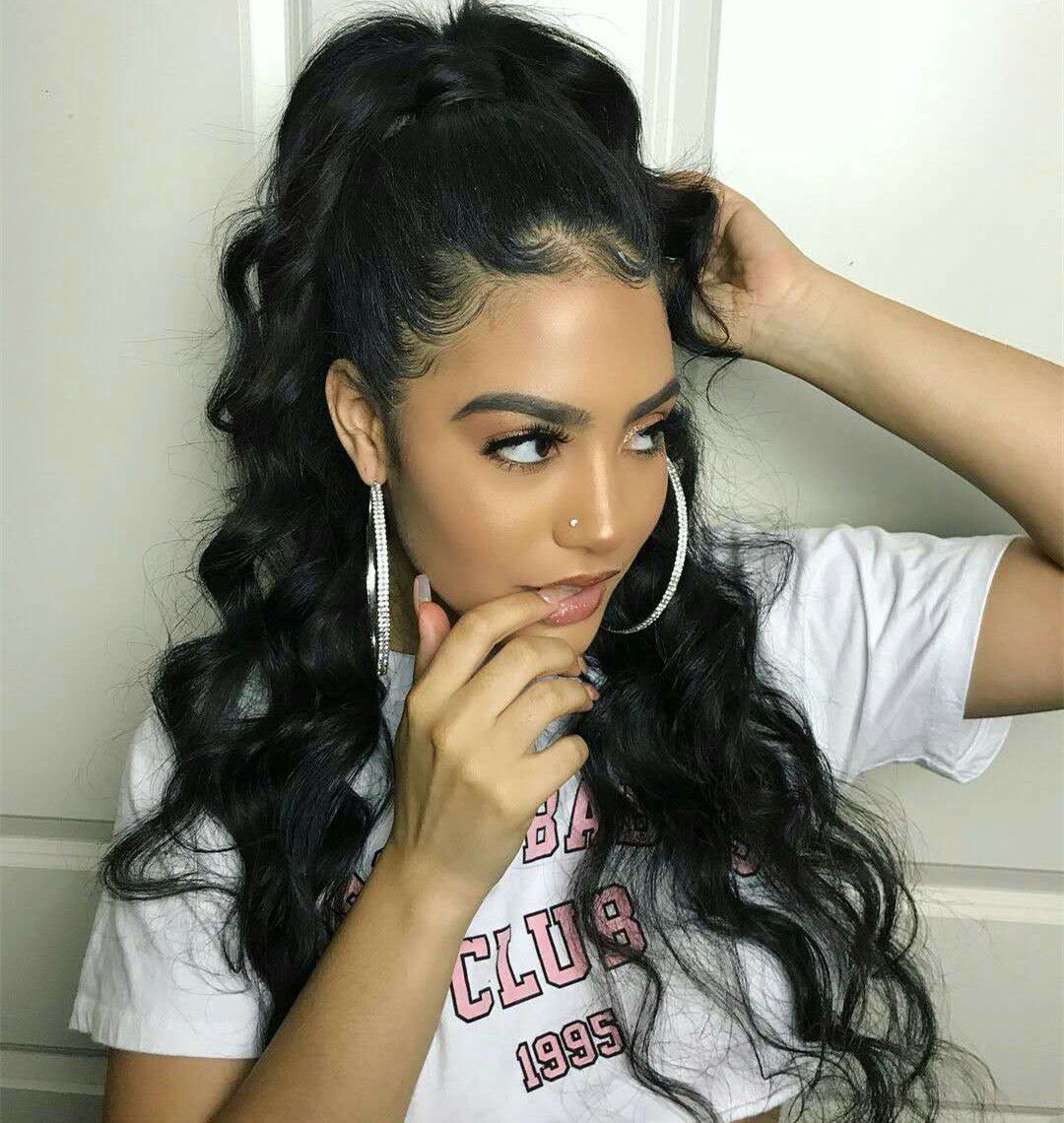 120g Human Hair Kinky Ponytails Hairpieces For American Black