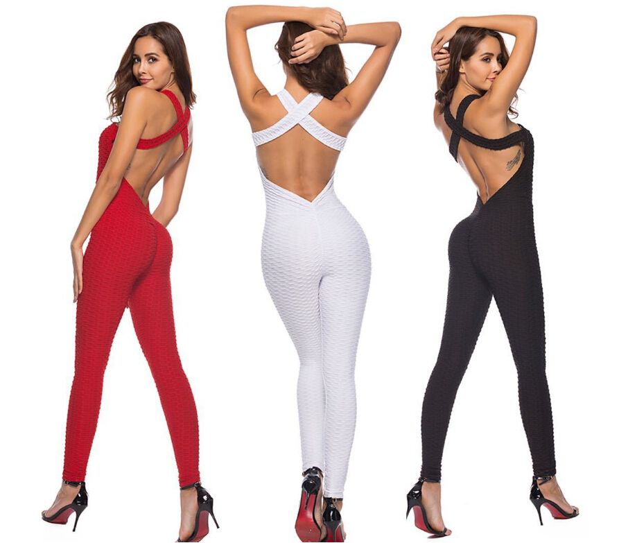 Sexy Sexy Backless One Piece Yoga Pants 