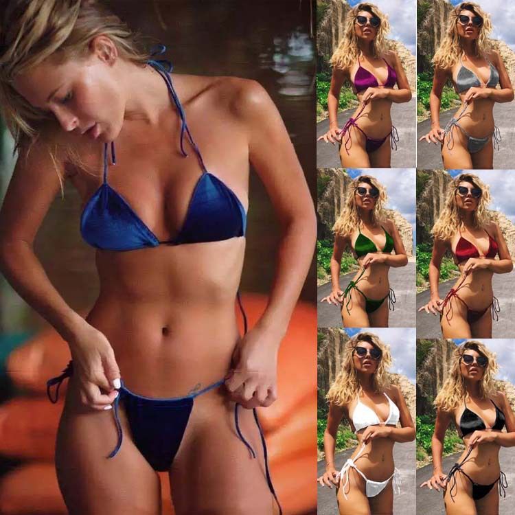 blue and orange swimsuit