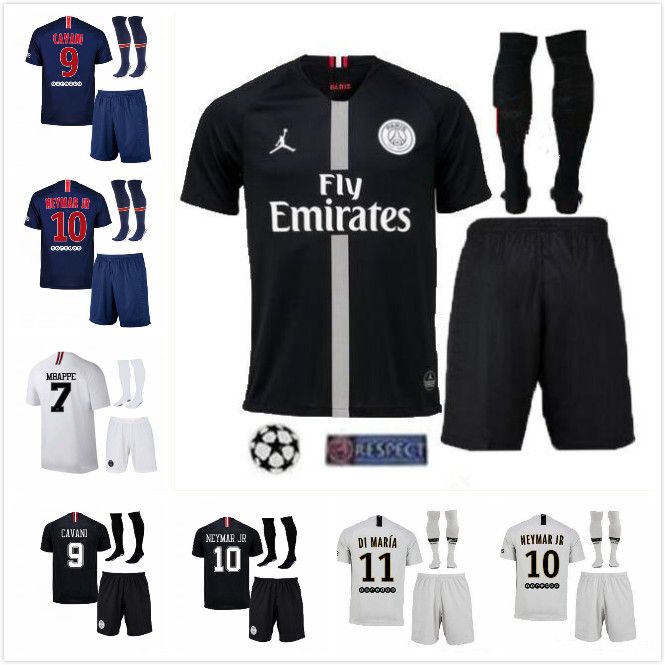 Soplar agujas del reloj sequía Camisetas de fútbol del equipo PSG paris saint 18 19 germain MBAPPE 2018  2019 CAVANI uniformes