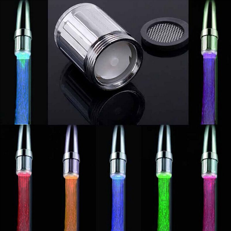 2020 Led Faucet Aerator Colorful Led Change Water Bathroom Sink