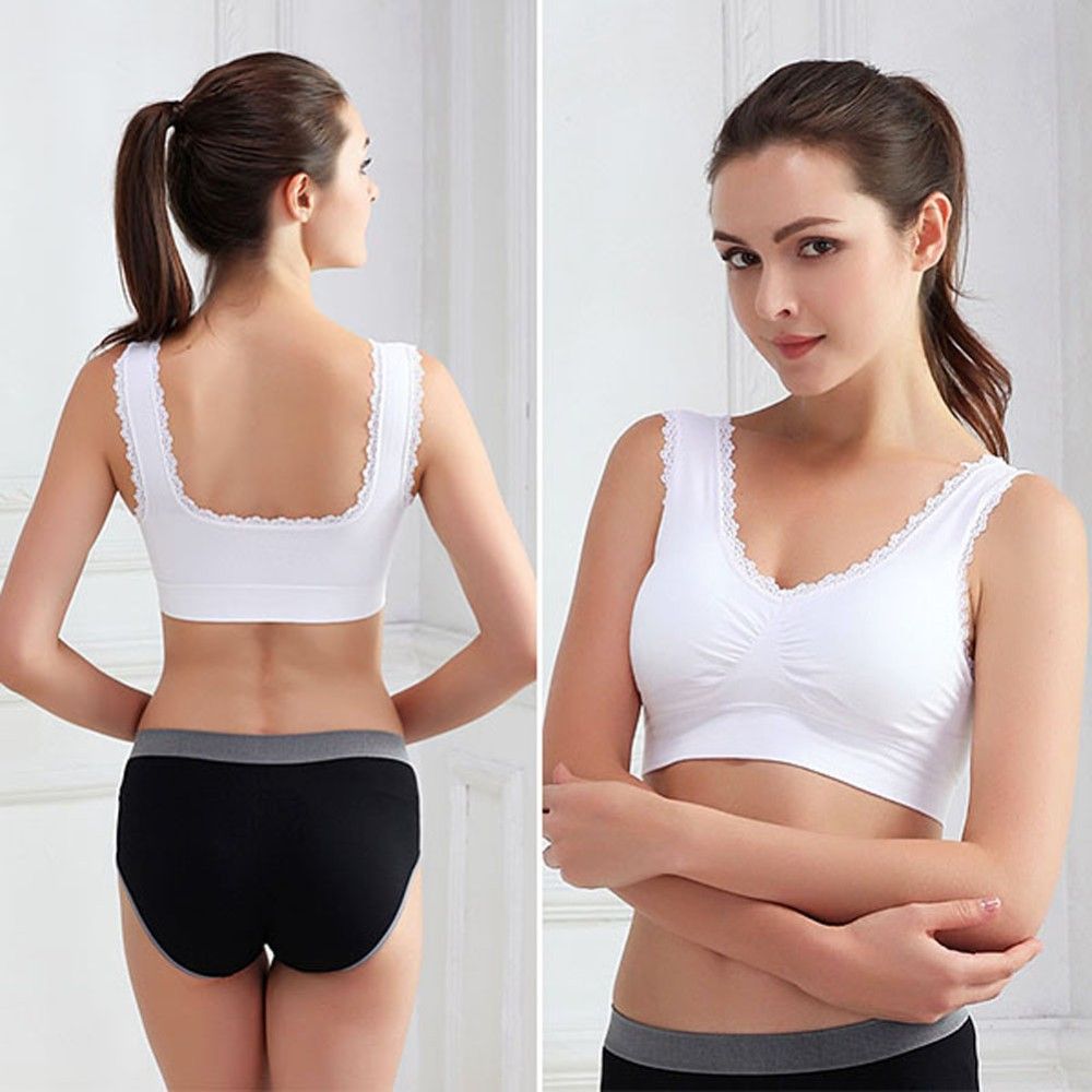 padded crop bra