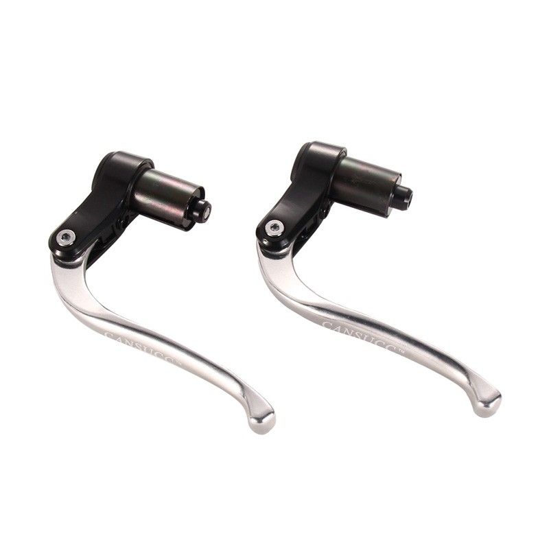 Fixed Gear Bike Bicycle Brake Lever Handlebar TT Triathlon Bar End Black