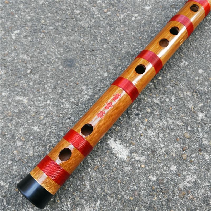 Traditionelle lange Bambus Flöte Klarinette Student Musikinstrument 7 Loch D6