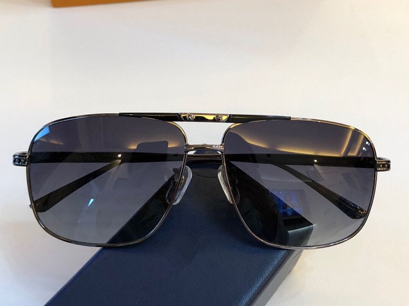 Luxury Fashion Men Designer Sunglasses Square Metal Frame Business