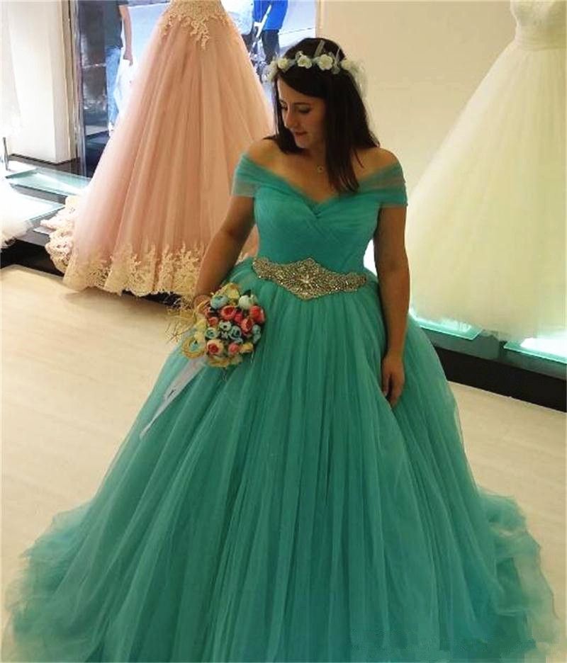 Plus Size Turquoise Wedding Dresses