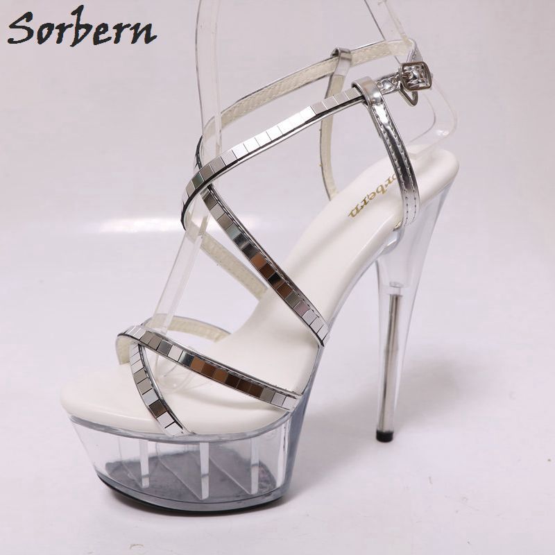 perspex heels designer