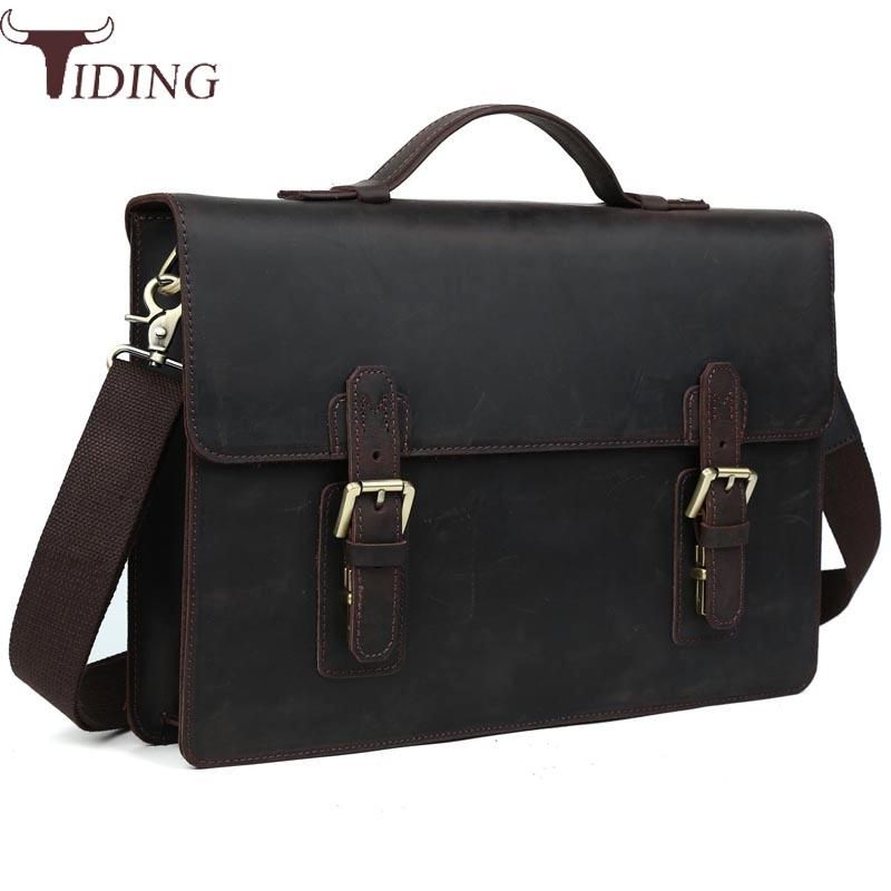 mens leather portfolio bag