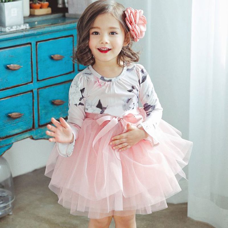 baby girl long sleeve party dresses