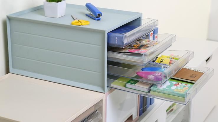2019 Four Tier Plastic Drawer Type Locker Or Office File Storage