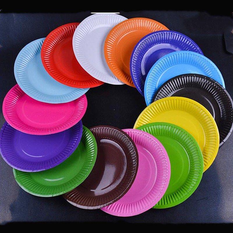 cheap colored paper plates
