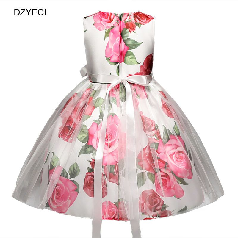 New Baby Toddler Kids Girls Floral Dress Pageant Wedding Easter Party Fancy M726 