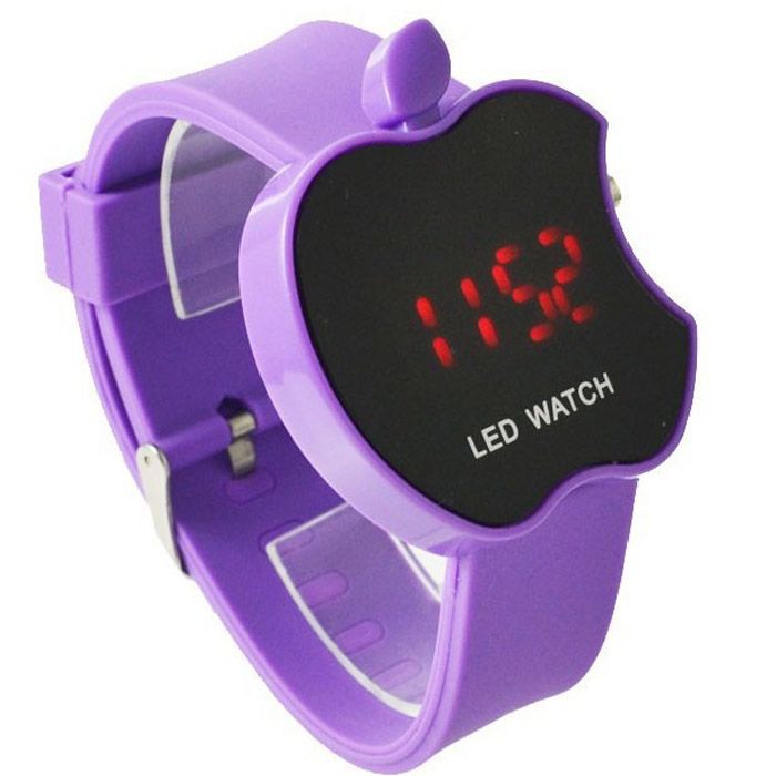 apple shaped led watch