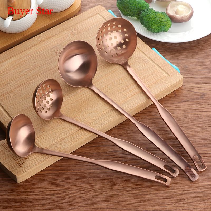 copper soup ladle