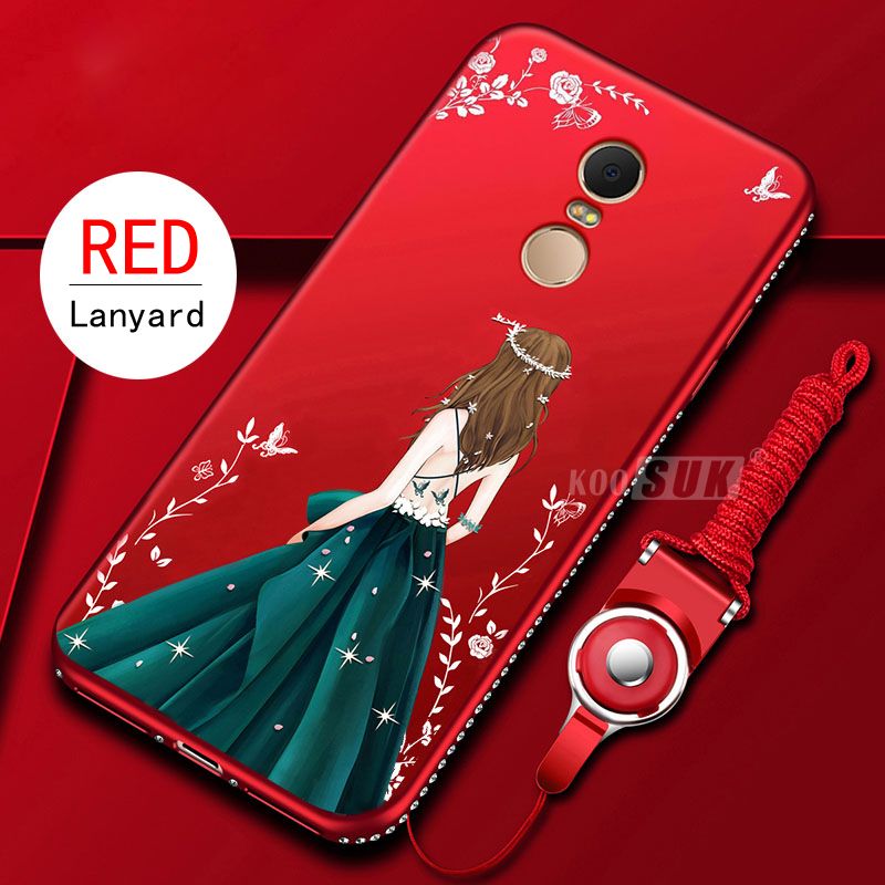 Xiaomi Redmi 5 Plus 5X A1 Note 5a 4 4X 4A Cute Girl Back Figure Case 3D