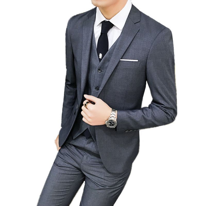 Compra Chaqueta Pantalones Chaleco / Trajes Para Hombre Traje De Hombre  Formal Conjunto Trajes De Boda Para Hombre Novio Esmoquin Blazers Abrigo  Pantalones Chaleco 3 Piezas Conjuntos D18101105 Barato | Entrega Rápida