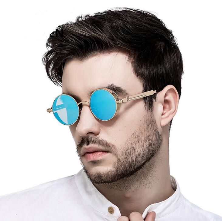 Vintage Retro Polarized Steampunk Sunglasses Fashion Round Mirrored Eyewear Vintage Shield Eyewear Shades Steampunk Sunglasses Womens Sunglasses Sunglasses Sale From Abchouse, $4.46| DHgate.Com