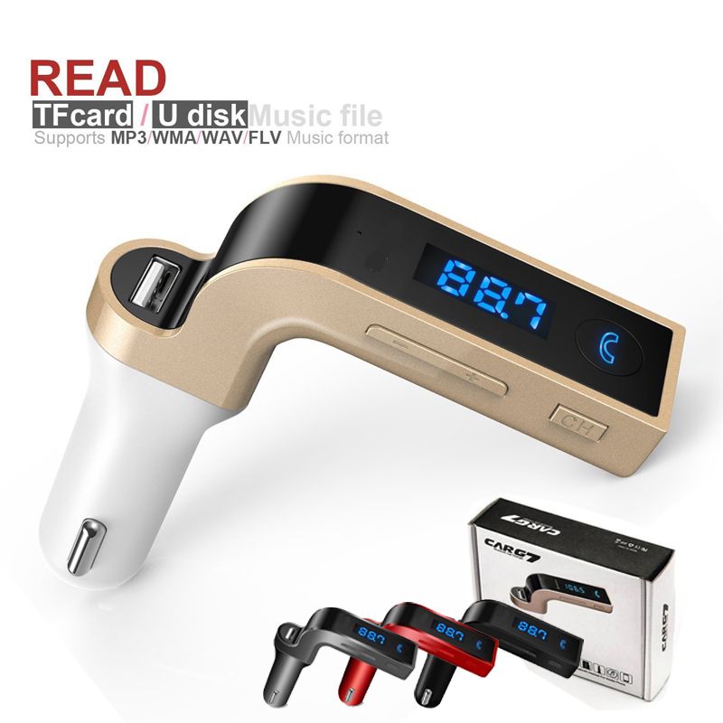G7 FM Transmitter Multifunction 4 In 1 CAR Bluetooth With USB MP3