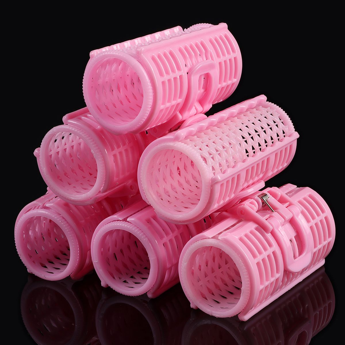 Plastic Pink Grip Cling Hairdressing Hair Curler Roller Spring Clips Double  Layers Curls Home Use DIY Hair Styling Tool From Sexylifestyle, $1.86 |  DHgate.Com