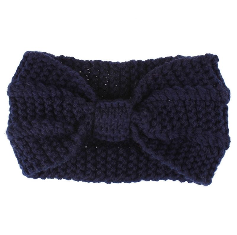 Frauen Ohr Haarband Breiter Bogen Knoten Stirnband Zubeh Stoff Reifen I5J9