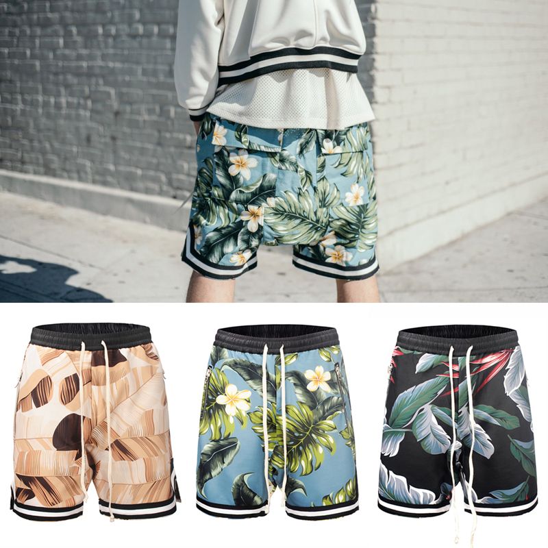 Best Quality Mens Floral Printed Activewear Shorts Running Dropped 