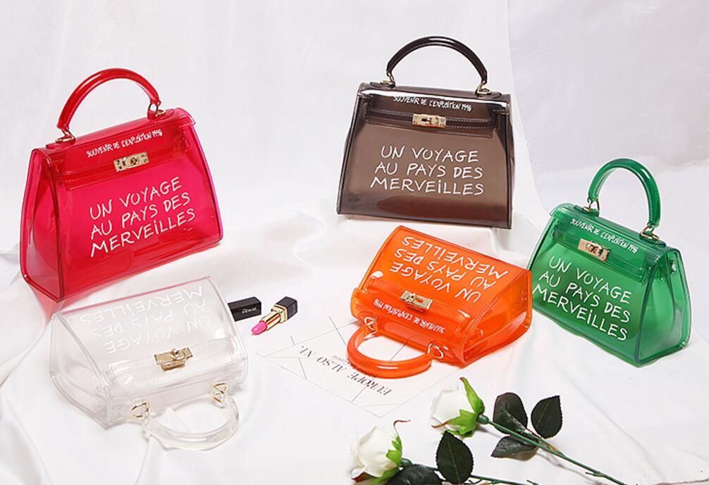 bon voyage clear handbag