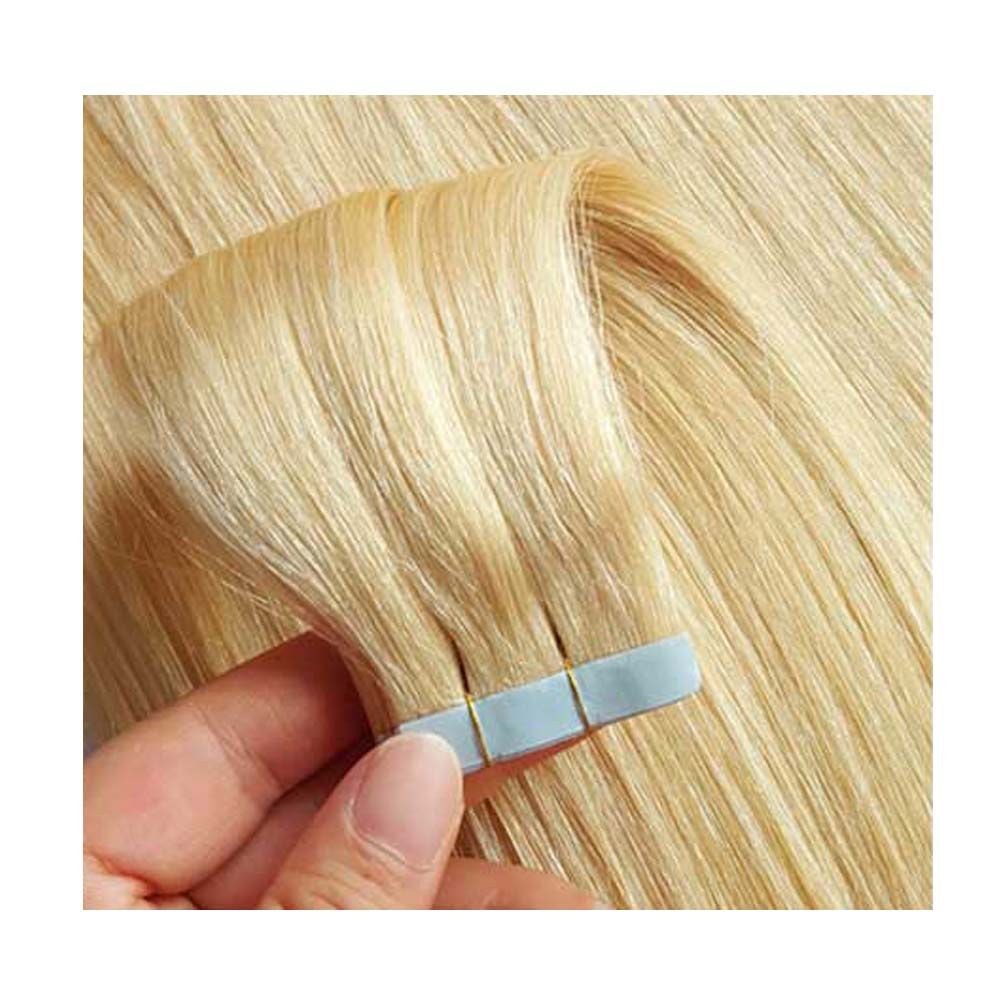 Full Cuticle 100 European Tape In Human Hair Extensions Double