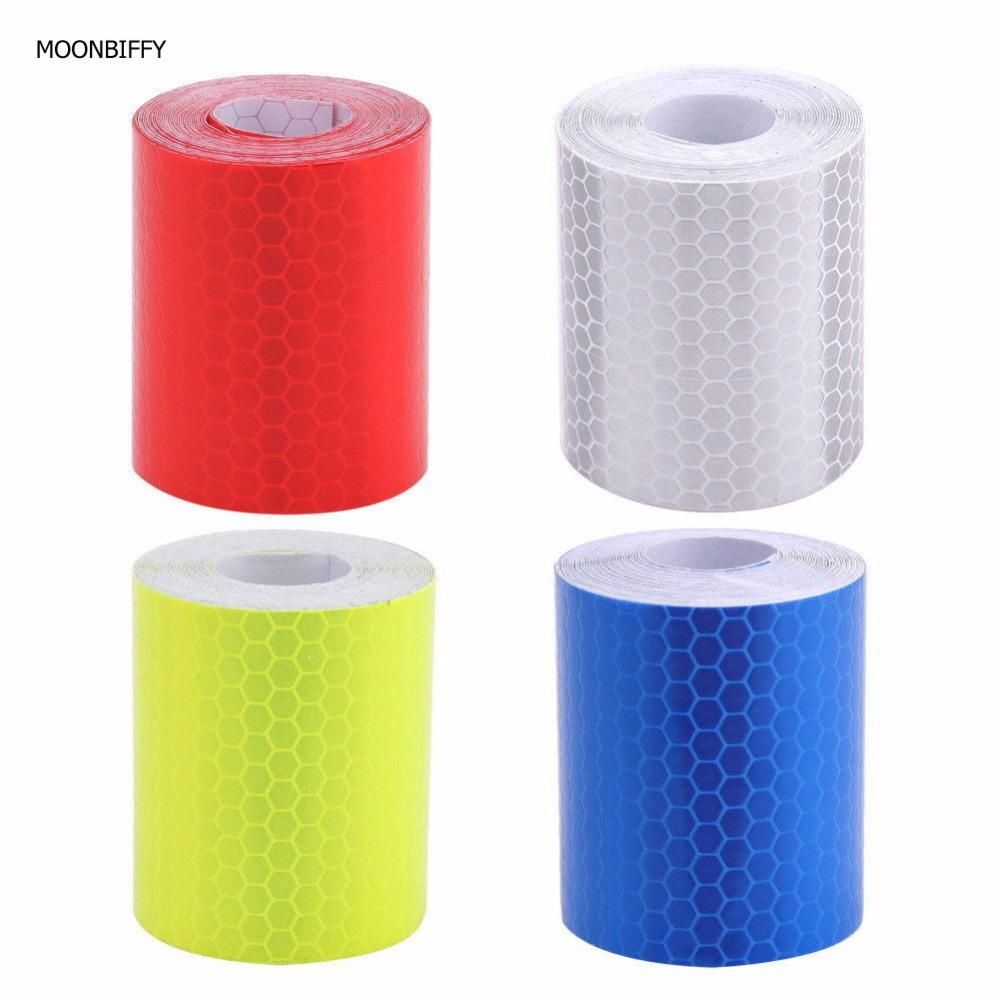 120in Car Bicycle Reflective Safety Stickers Tape Conspicuity Warning Roll Decal 