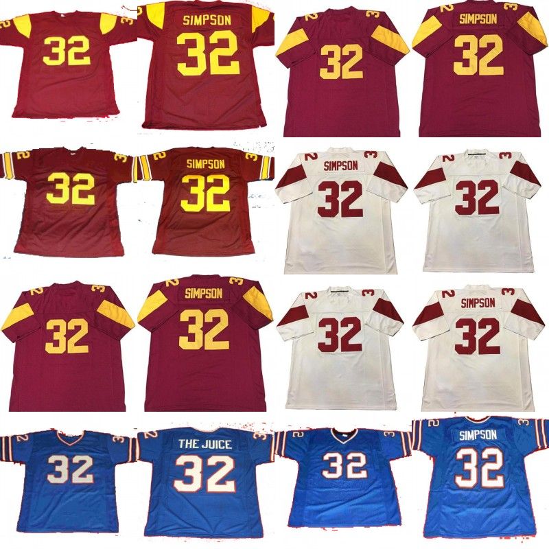 oj simpson usc jersey