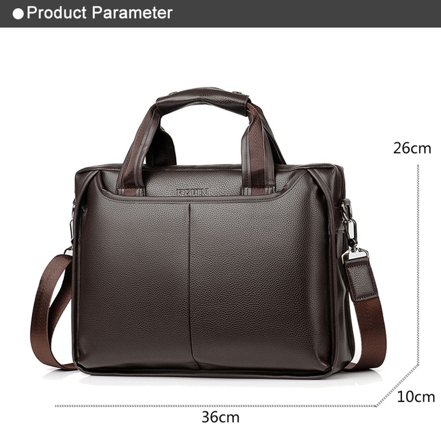 Men Leather Briefcase Shoulder Bag Casual Business Handbag Tote Messenger 2018