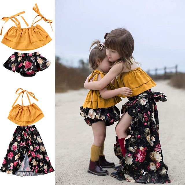 crop top matching outfits