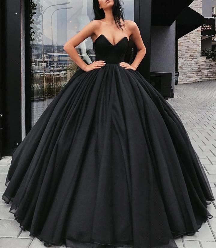 plus size black tie gowns