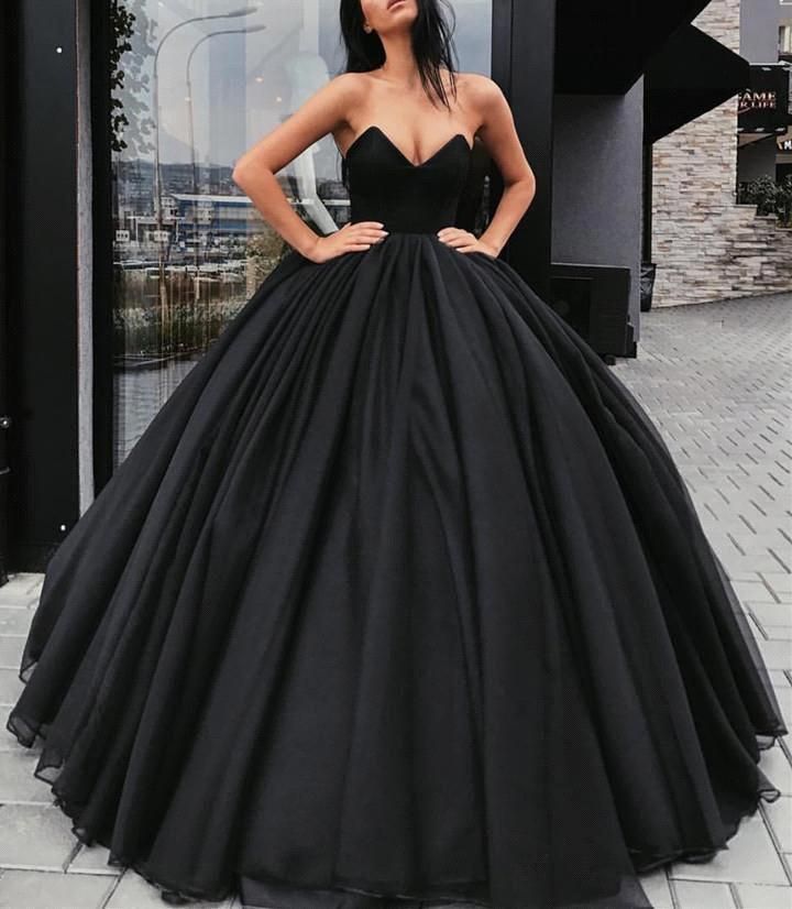 black gowns for party wear