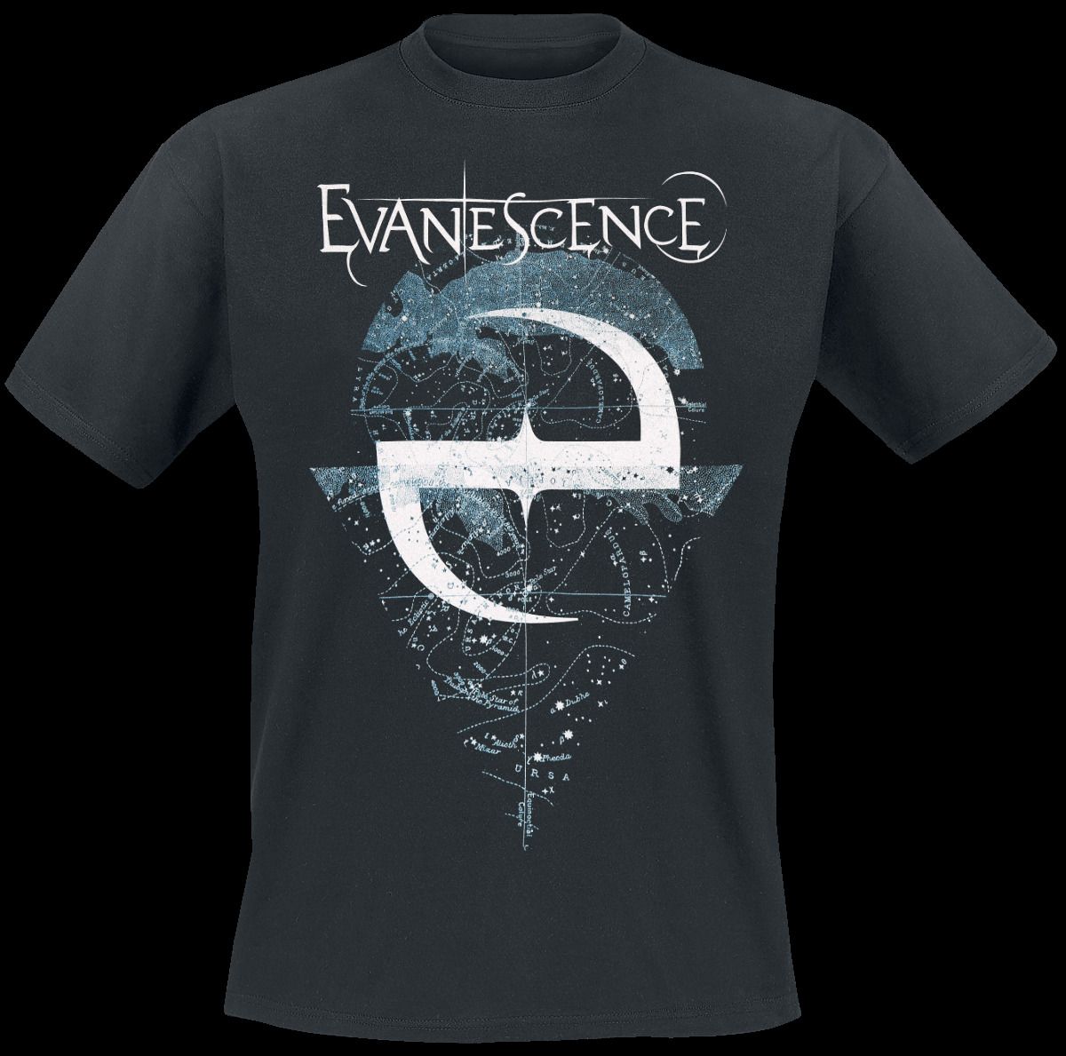 Acquista T Shirt Evanescence Space Map Nera T Shirt Alta Qualità Classica  Stile Tondo Tshirt Tee Maglietta Personalizzata In Jersey A 15,41 € Dal  Qz3183389644 | It.DHgate.Com