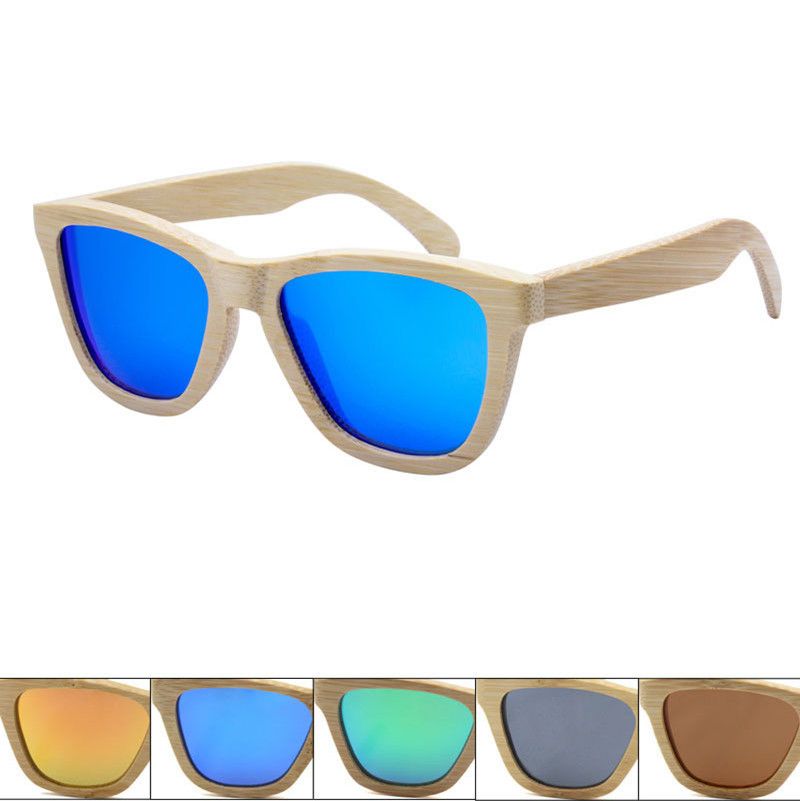 Gafas de sol de bambú reales Gafas de sol polarizadas paramujer Gafas de sol de bambú reales Gafas de sol polarizadas paramujer