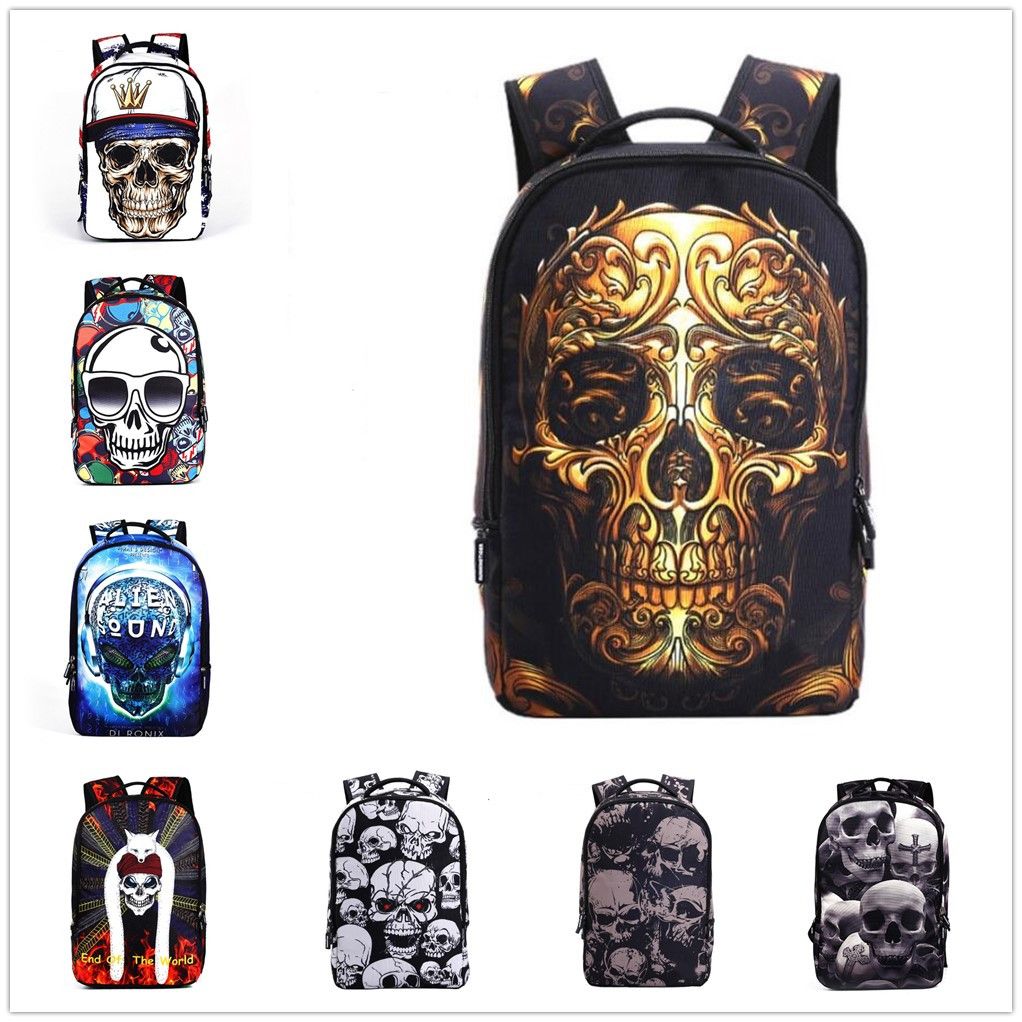 skull backpacks for school