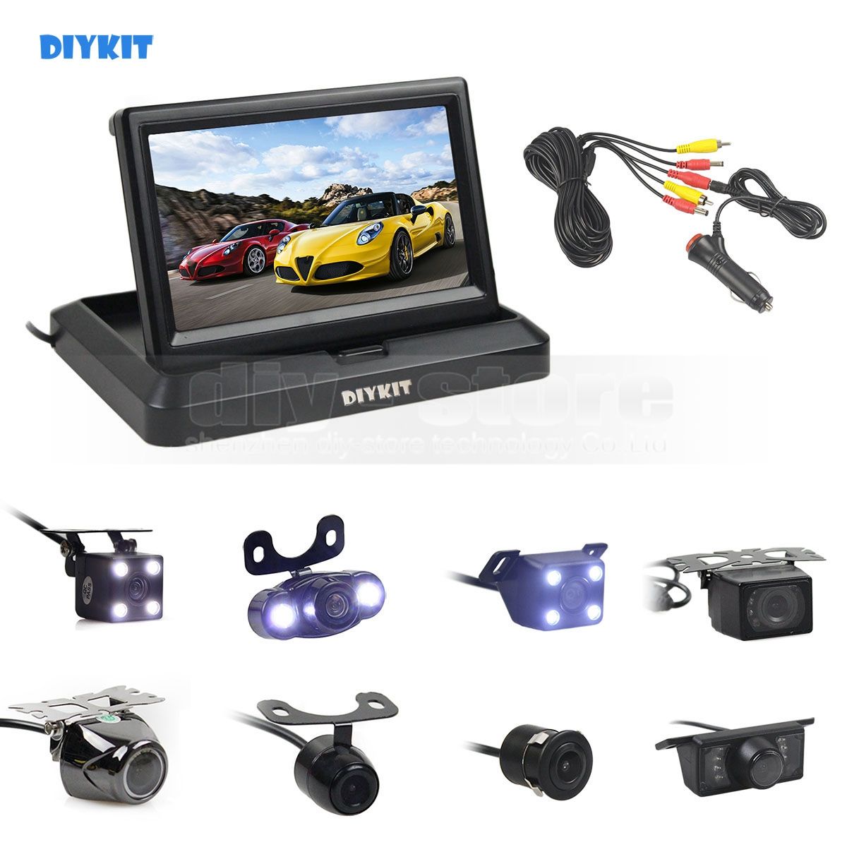 Großhandel DIYKIT 10 Zoll Foldabel Auto Monitor Nachtsicht Backup Rückfahrkamera Auto Rückfahrkamera Freies Auto Ladegerät Einfach Verbinden Von Großhandel DIYKIT 10 Zoll Foldabel Auto Monitor Nachtsicht Backup Rückfahrkamera Auto Rückfahrkamera Freies Auto Ladegerät Einfach Verbinden Von