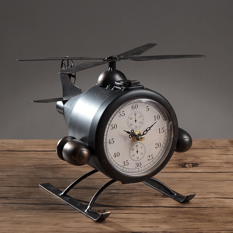 2019 Metal Retro Table Aircraft Clock The Diy Household Decor