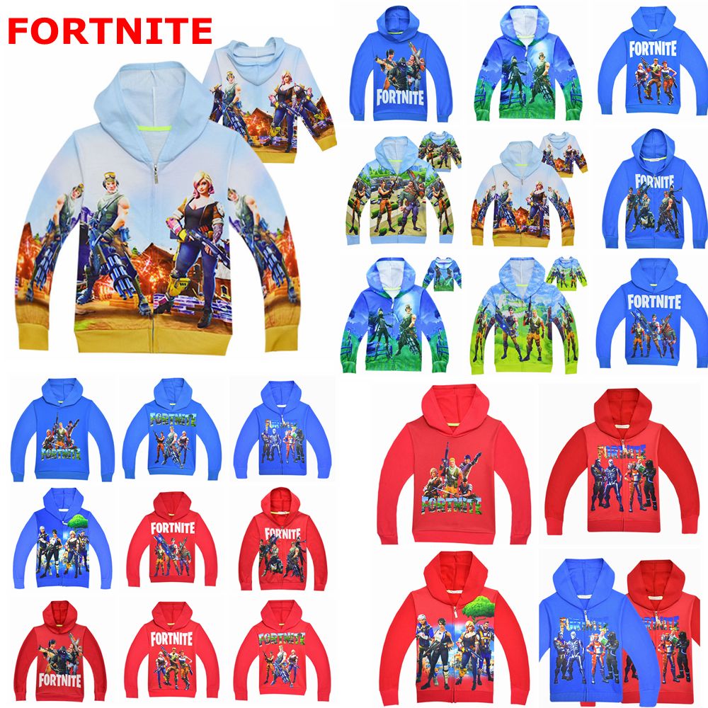 Game Fortnite Battle Royal Jackets Kids Boy Girl Zipper