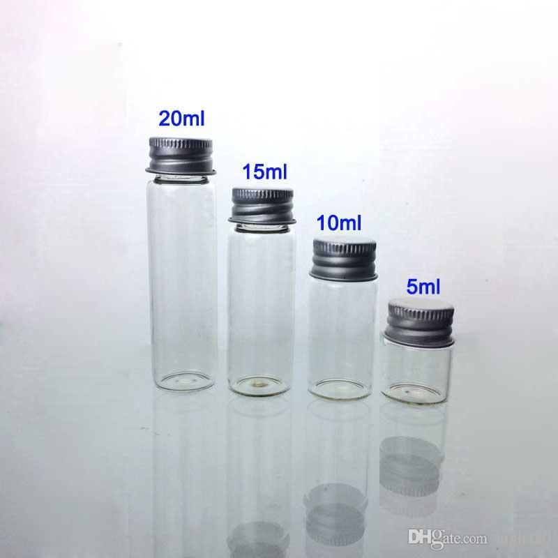 10PCS 5 ml claires Flacons en verre avec vis couvercle et bouchon neuf de la marque PETIT bottlesa