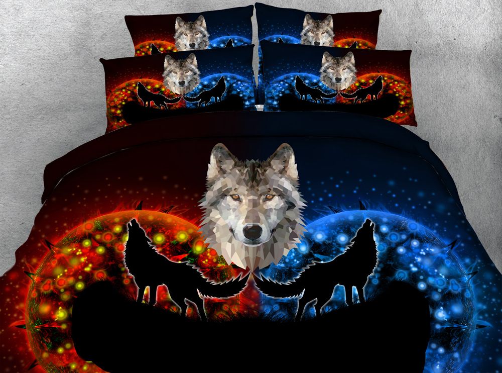 3d Galaxy Deer Duvet Cover Animal Bedding Sets Bedspreads Holiday